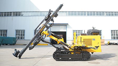 Testing of JK590BC hydraulic DTH drilling rig