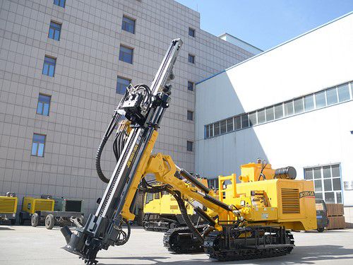 Crawler Mounted Hydraulic DTH Drilling Rig (with Auxiliary Rod Changer)
